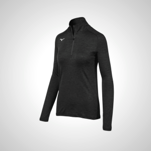 Black Mizuno Alpha ½ Zip Women's Pullover | 56218-YVSD