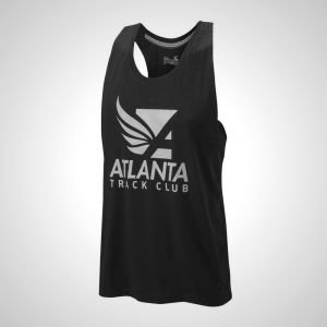 Black Mizuno Atlanta Track Club 50/50 Men's Tank Top | 07849-VTME