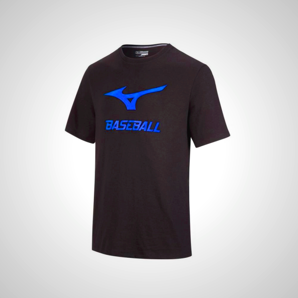 Black Mizuno Baseball Graphic T-Shirt for Men | 15278-CPAM