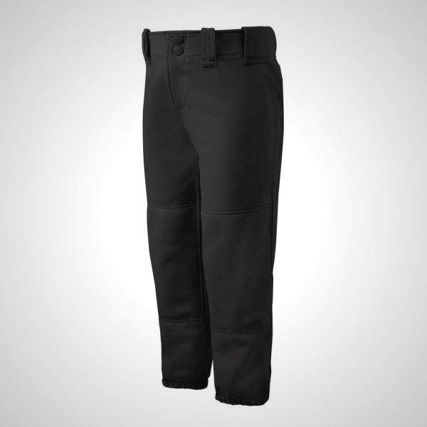 Black Mizuno Belted Softball Women's Pants 74103-TDSA