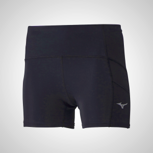 Black Mizuno Core Short Women's Tights | 39625-JITF