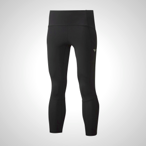 Black Mizuno Core ¾ Running Women's Tights | 65810-TOLE