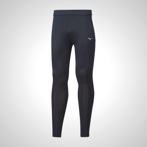 Black Mizuno Impulse Core Long Running Men's Tights 15328-TXVN