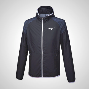 Black Mizuno Printed Hoody Men's Jacket | 93817-LJYS