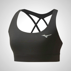 Black Mizuno Women's Running Sports Bra | 72439-UPLI