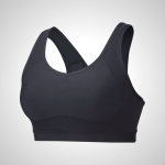 Black Mizuno Support Women's Run Bras | 79014-SVRO