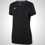 Black Mizuno Volleyball Attack 2.0 Women's T-Shirt | 97842-CEDS