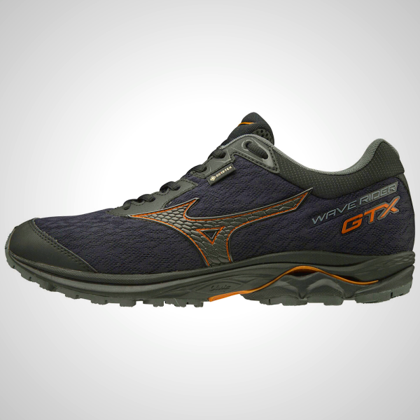 Black Mizuno WAVE RIDER GTX Men's Trail Running Shoes | 92758-RTJX