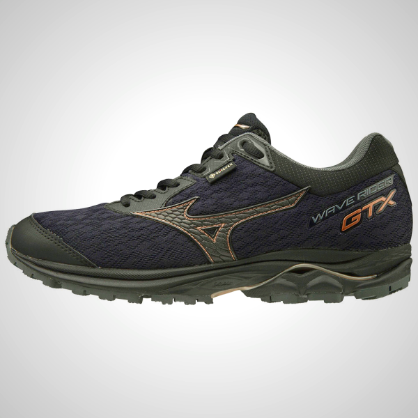 Black Mizuno WAVE RIDER GTX Women's Trail Running Shoes | 42137-LCUR
