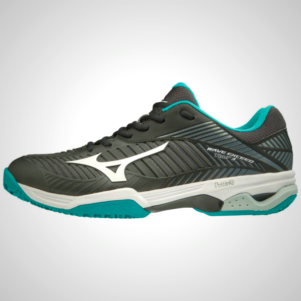 Mizuno WAVE EXCEED TOUR 3CC Men's Tennis Shoes Black/White/Blue | 10724-RIAX