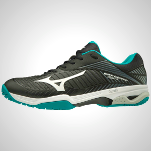 Mizuno Wave Exceed Tour 3 AC Women's Tennis Shoes - Black/White/Blue