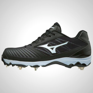 Mizuno 9-Spike Advanced Sweep 4 Low Metal Softball Cleats Black/White | 31859-YEBZ