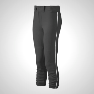Mizuno Women's Black/White Belted Softball Pants 73095-UXFJ