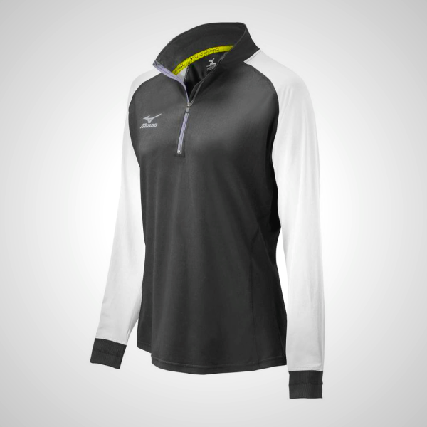 Mizuno Elite 9 Prime 1/2 Zip Jacket Black/White | 25740-RLHU