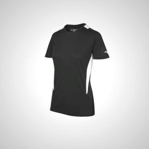 Black/White Mizuno Softball Crew Neck Women's Jersey | 53019-CGUQ