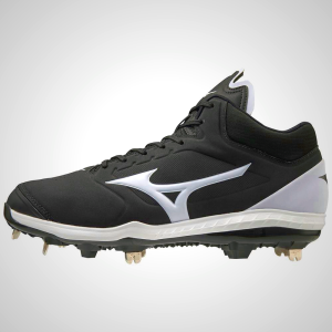 Mizuno Sweep 5 Mid Metal Women's Softball Cleats Black/White | 23641-NKOW