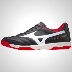 Mizuno Morelia Sala Classic IN Women's Soccer Shoes Black/White/Red 69041-QFIU