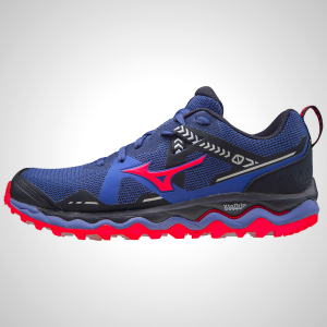 Mizuno Wave Mujin 7 Women's Trail Running Shoes - Blue/Black/Pink