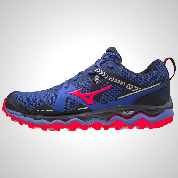 Mizuno Wave Mujin 7 Women's Trail Running Shoes - Blue/Black/Pink