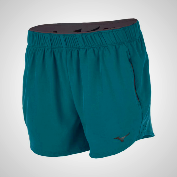Blue Mizuno Alpha 4" Running Women's Shorts | 54037-YGDX