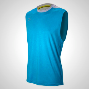 Blue/Silver Mizuno Cutoff Men's Jersey 69387-WLKB