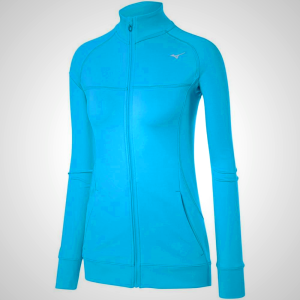 Mizuno Alpha Knit Women's Jacket Blue Turquoise | 37502-URBP