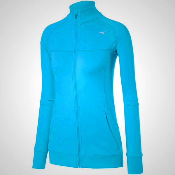 Mizuno Alpha Knit Women's Jacket Blue Turquoise | 37502-URBP