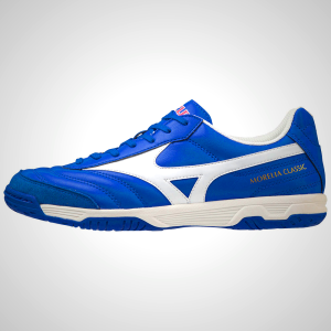 Mizuno Morelia Sala Classic IN Men's Soccer Shoes Blue/White 61904-KDJT