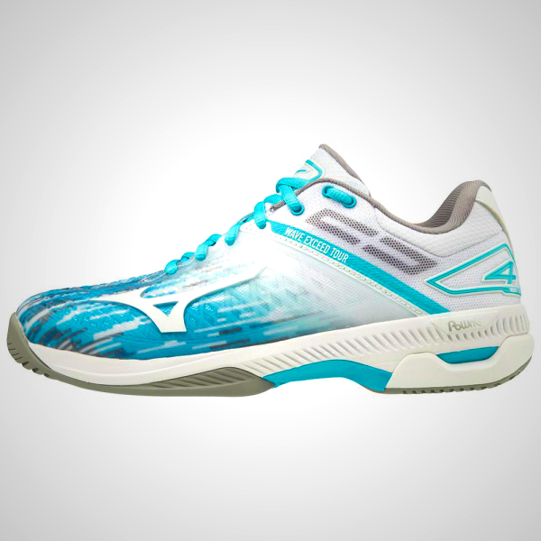 Mizuno Wave Exceed Tour 4 Ac Women's Tennis Shoes Blue/White | 40158-GXHI