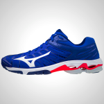 Mizuno Wave Voltage Men's Volleyball Shoes Blue/White/Pink | 25870-TQDB