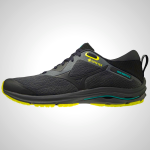 Mizuno Wave Rider GTX 2 Trail Running Shoes - Dark Grey/Black/Yellow