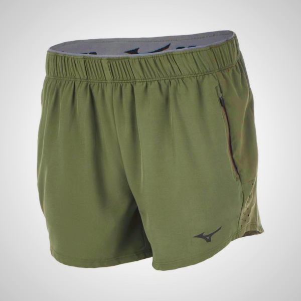 Green Mizuno Alpha 4" Running Women's Shorts | 69031-OBZM