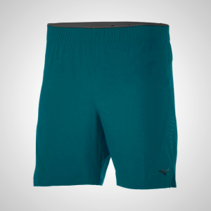 Green Mizuno Alpha 7" Running Men's Shorts | 73126-AZPY