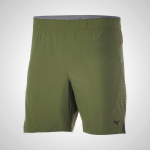 Green Mizuno Alpha 7" Running Men's Shorts | 79158-EHTG