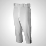 Grey/Black Mizuno Premier Short Piped Baseball Pants for Men | 42903-IAWX