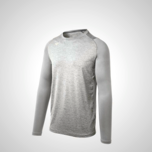 Grey Mizuno Alpha Stretch Sleeve Men's T-Shirt | 78492-WRHY