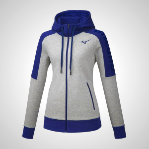 Grey Mizuno Heritage Zip Women's Hoodie | 56820-WZGK