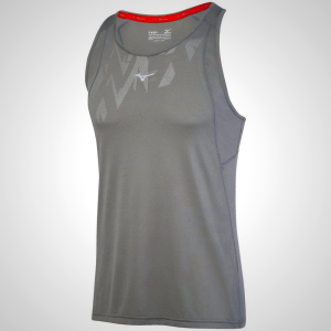 Grey Mizuno Alpha Vent Men's Tank Top | 19537-NTEH