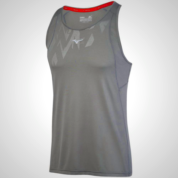 Grey Mizuno Alpha Vent Men's Tank Top | 19537-NTEH