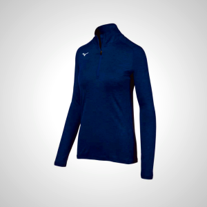 Navy Mizuno Alpha ½ Zip Women's Pullover | 27516-ETOD