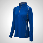 Navy Mizuno Comp 1/2 Zip Long Sleeve Women's Pullover | 98074-ZABR