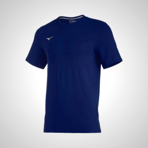 Navy Mizuno Comp Diamond Short Sleeve Crew T-Shirt for Men | 82307-VHNB