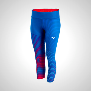 Navy Mizuno Printable ¾ Women's Tights | 81627-EIBX