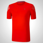 Pink Mizuno ALPHA SHORT SLEEVE 2.0 Running Men's T-Shirt | 27843-TQPB