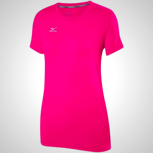 Pink Mizuno Volleyball Attack 2.0 Women's T-Shirt | 54137-VPZE