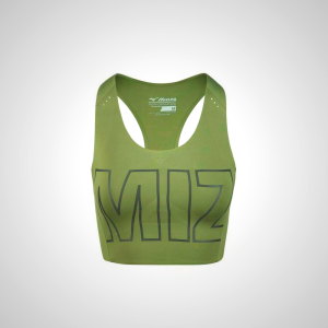 Purple Mizuno Aero Battle Crop Women's Running Bra | 36745-XCNI