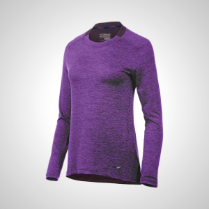 Purple Mizuno Alpha Long Sleeve Women's Top | 62807-KTLS