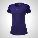 Purple Mizuno Alpha Running Women's T-Shirt | 34659-DUVH