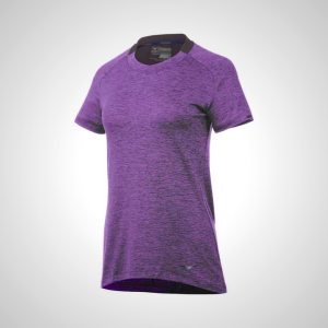 Purple Mizuno Alpha Short Sleeve Women's T-Shirt | 42750-LANZ