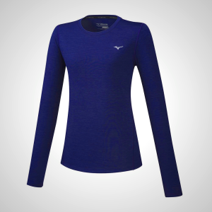 Purple Mizuno Impulse Core LS Running Women's T-Shirt | 63452-TXEG